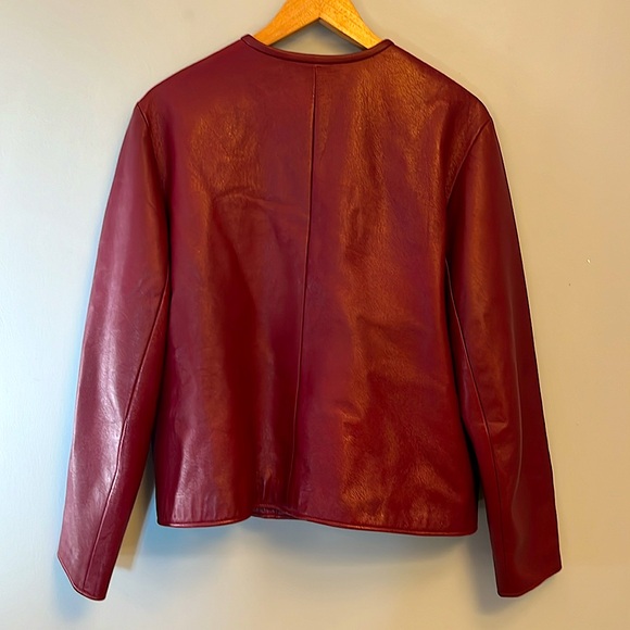 Vintage Roots Burgundy Leather Jacket - Picture 2 of 6